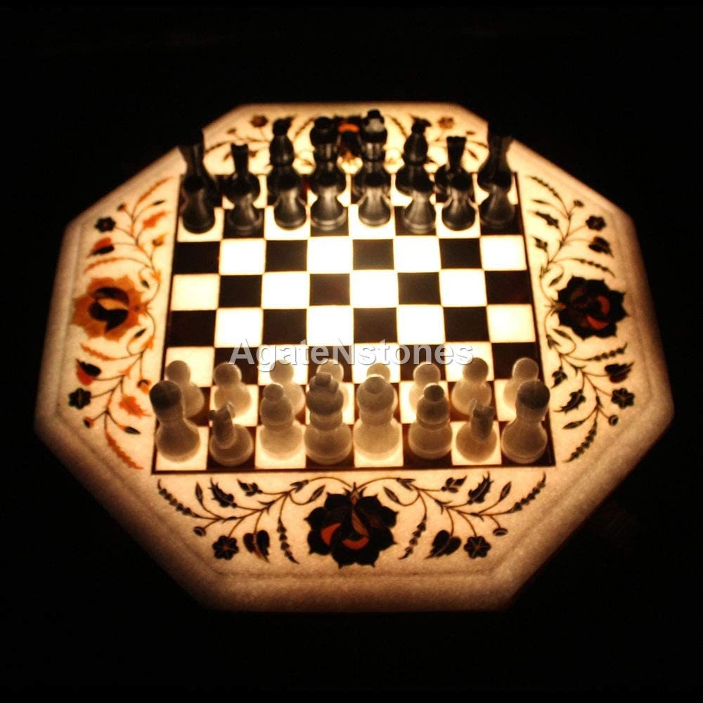 Marble Chess Board Game Marble Chess Set Pieces for Sicilian Etsy