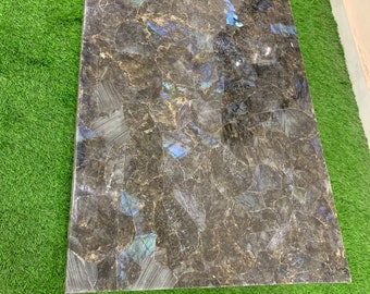 Luxury Labradorite Countertop Slab: Custom Gemstone Table for Home Decor