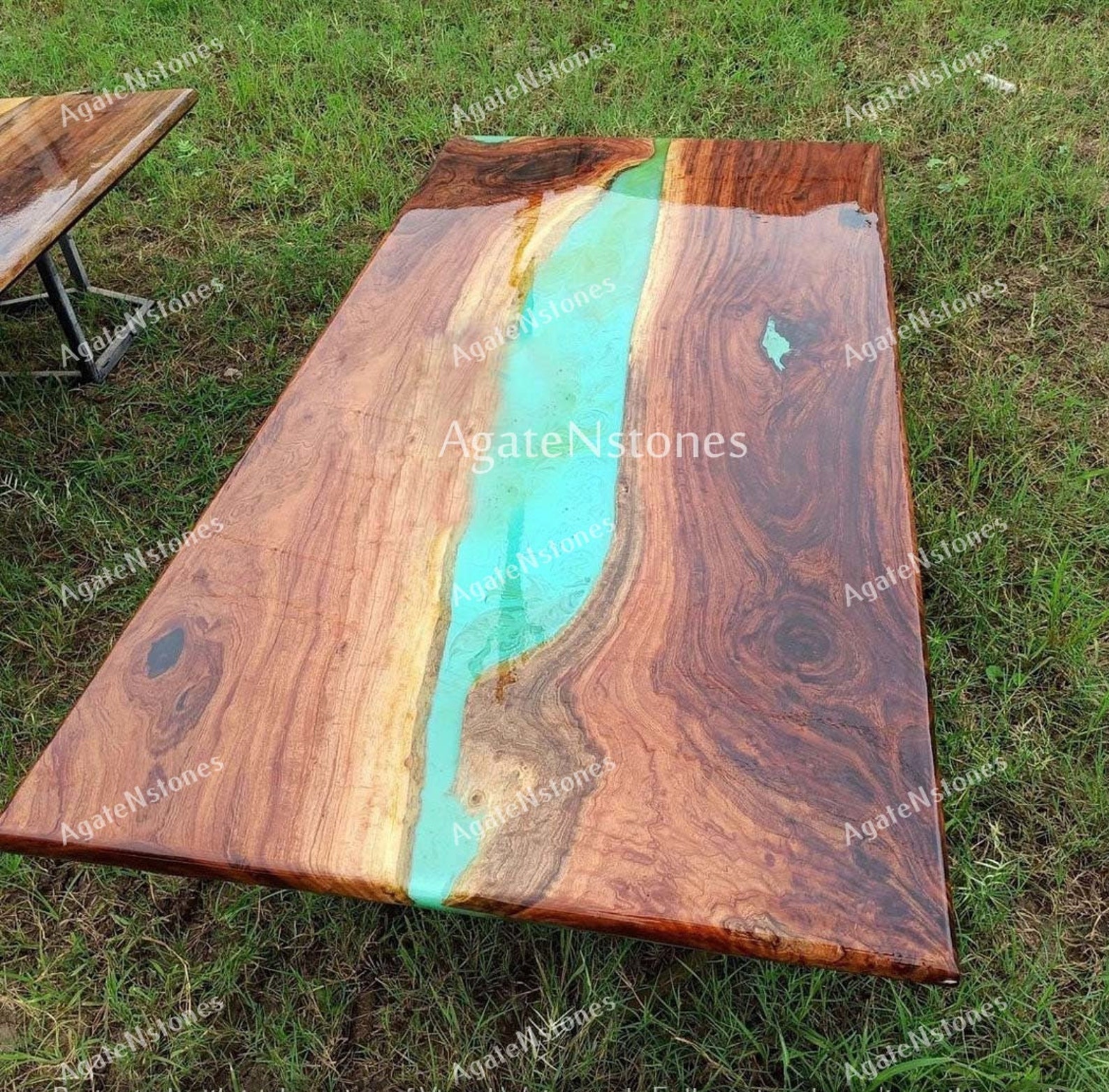 Green Epoxy Table Epoxy Center Table Epoxy Dining Table Etsy
