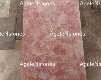 Handmade Rose Quartz Agate Table Top: Home & Hotel Decor