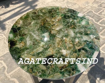 Handmade Agate Table Top: Natural Stone Coffee, Side, End Table