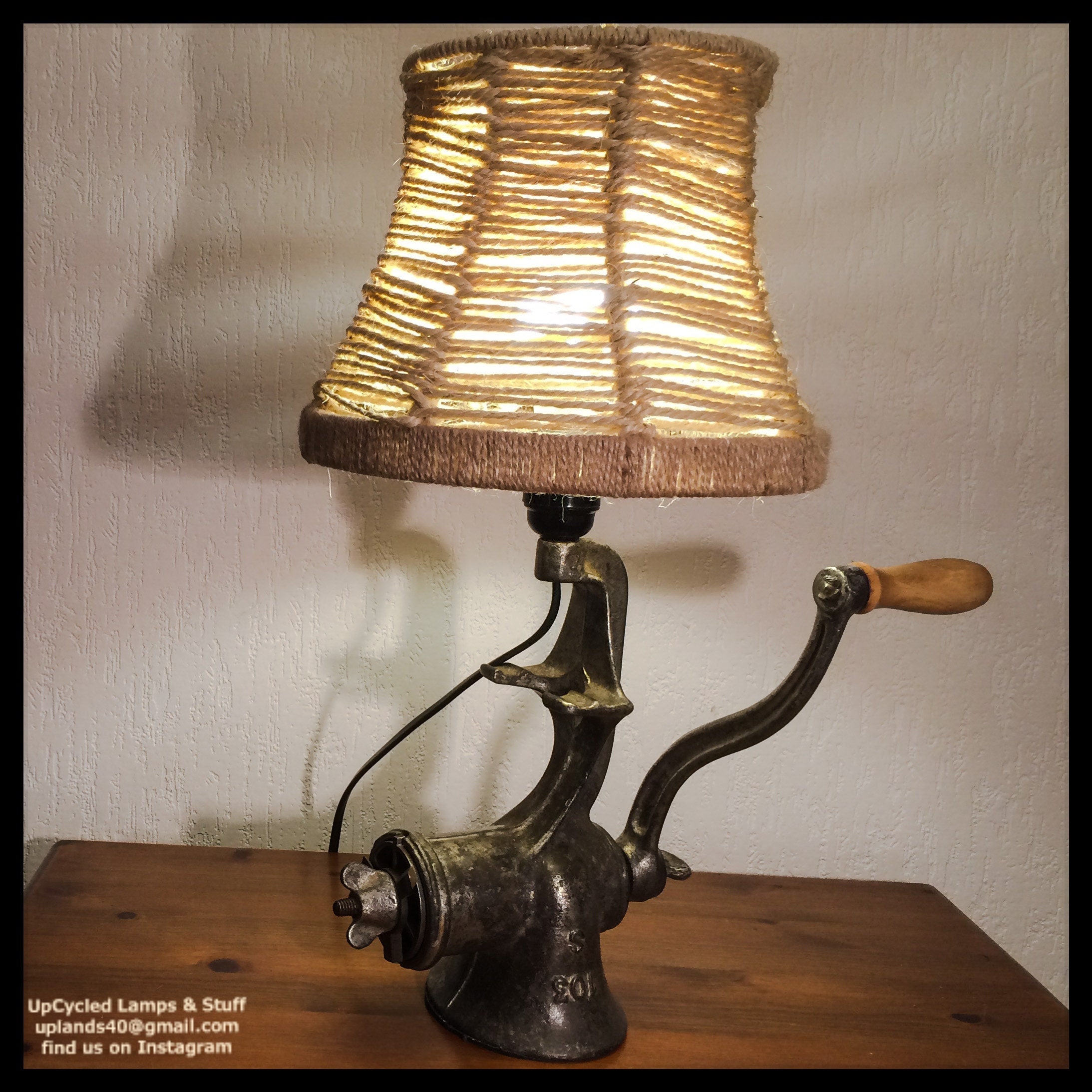 Upcycled lamp deals