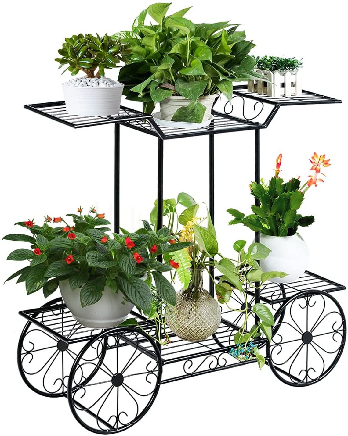 Folding Plant Stand Metal 6 Tier Metal Plant Stand 6 Tiers Etsy