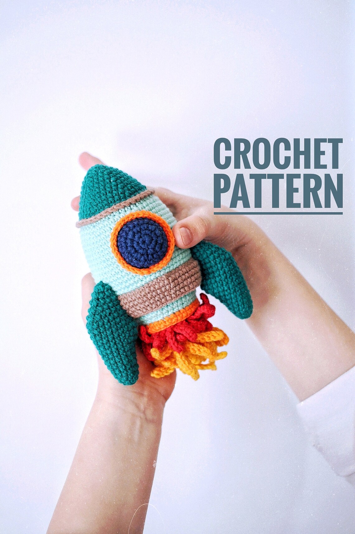Rocket Crochet Pattern Amigurumi Rocket. Space Ship Crochet Etsy
