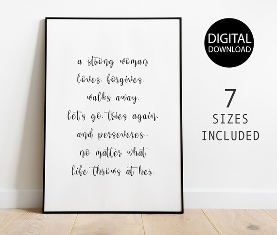 printable wall art black and white printable quotes etsy