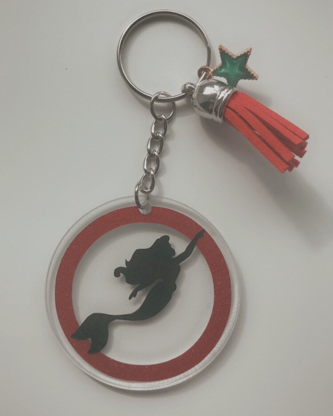 Disney The Little Mermaid Keychain Etsy