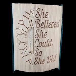 She Believed She Could Book Folding Pattern (Digital Download)