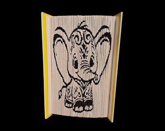 Elephant,  book folding Pattern, Africa, nature, cut and fold, 273 pages