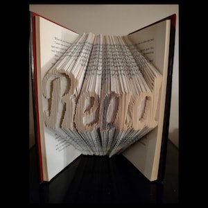 Read, book folding pattern,  combi, fold a book, library, book, origami, 451 pages,