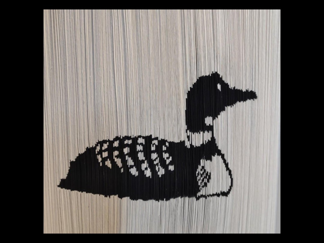 Loon Pattern Paper Loon Book Folding Pattern: Cut and Fold Bird Design (digital Download ...