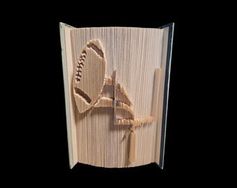 Football, Touchdown, Cut and Fold, book folding (digital download)