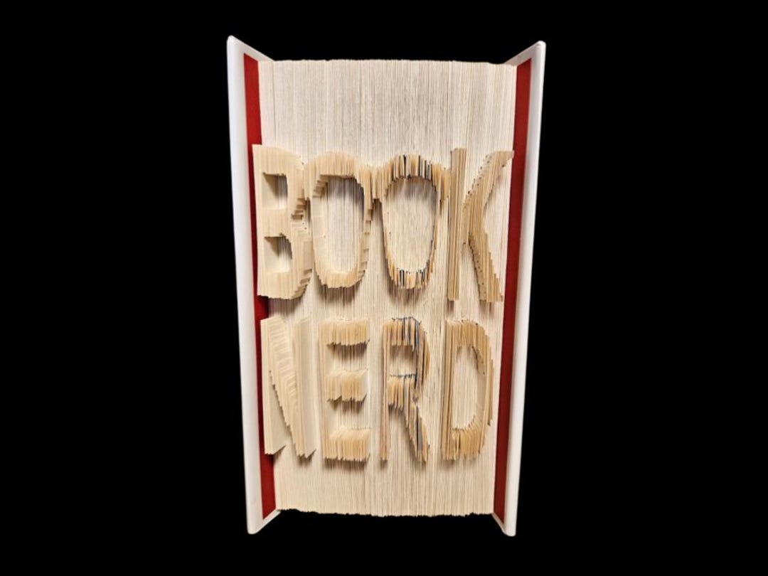 Book Nerb Pattern Book Nerd Cut and Fold Book Pattern (digital Download) - Etsy Australia