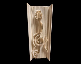 Guitar, cut and fold, free tutorial (digital download)