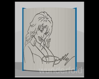 Dolly Parton, Book folding pattern, Country Music, 451 pages