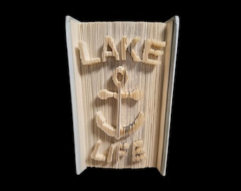 Lake Life Anchor Book Folding Pattern: Cut & Fold DIY (Digital Download)