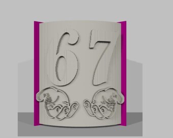 67, Six Seven, Tween, book folding, cut and fold (Digital Download)