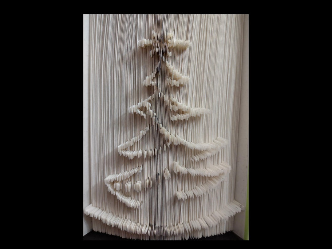 Christmas Tree, Book Folding Pattern, Cut and Fold, Includes Free