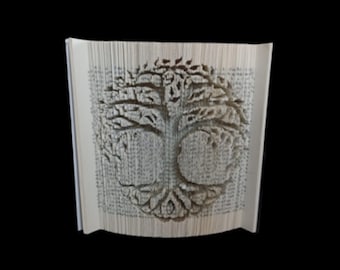 Tree of life, tree, forest, book folding pattern, cut and fold, free tutorial,  451 pages
