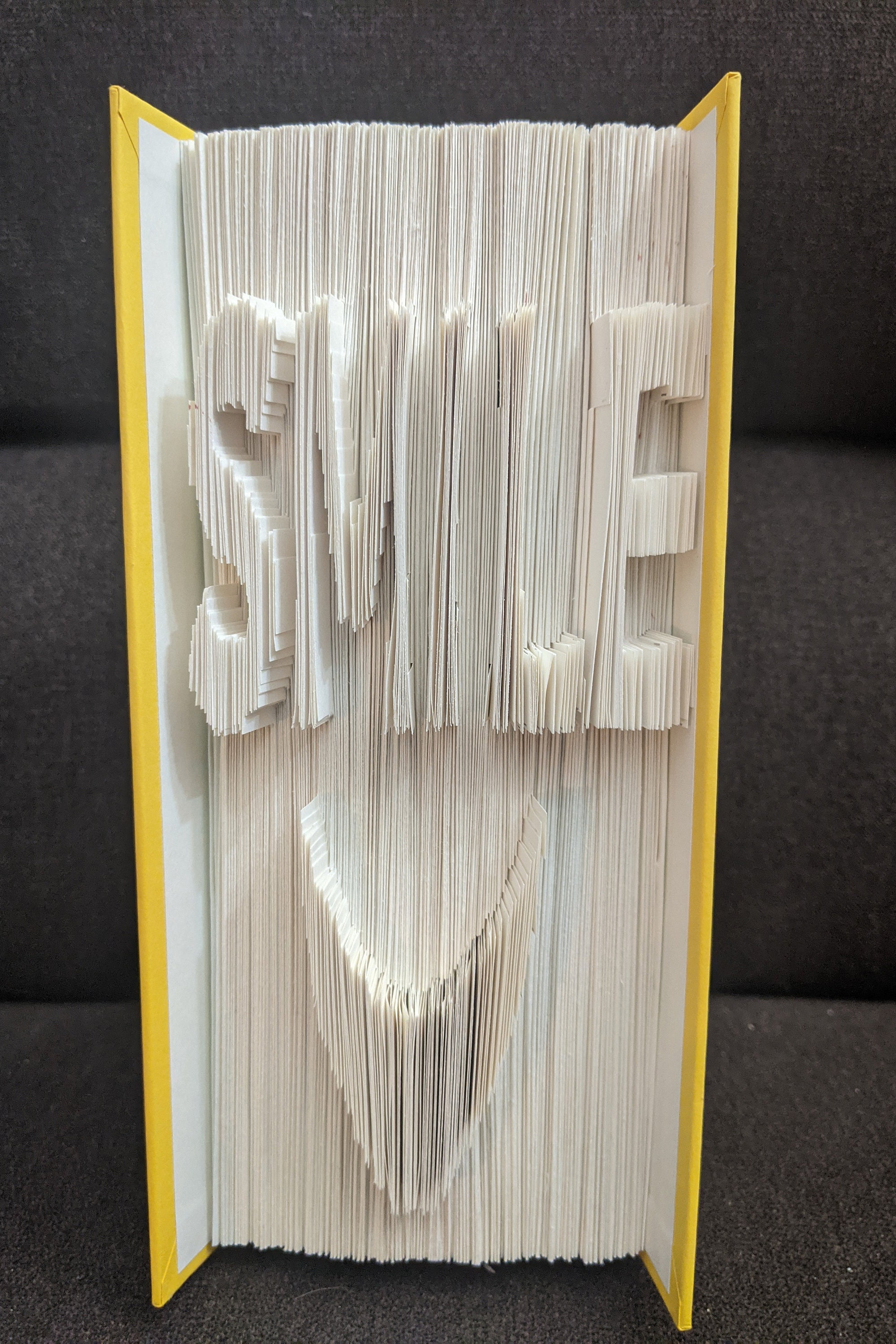 Smile Book Folding Pattern Fold a Book Smiley Face - Etsy