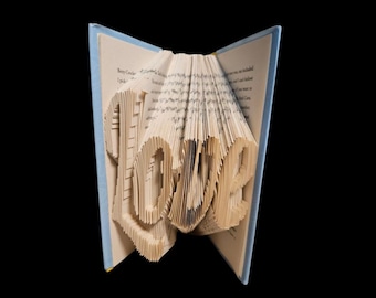 Love Book Folding Pattern, Anniversary Gift (Digital Download)
