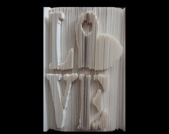 Vouwpatroon liefdesboek, huwelijksverjaardagscadeau (digitale download)