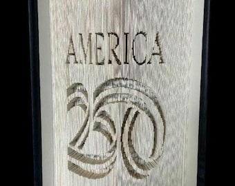 America 250, USA  book folding Pattern, cut and fold, 471 pages