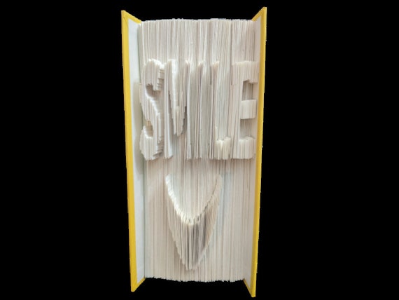 Smile Book Folding Pattern Fold a Book Smiley Face - Etsy