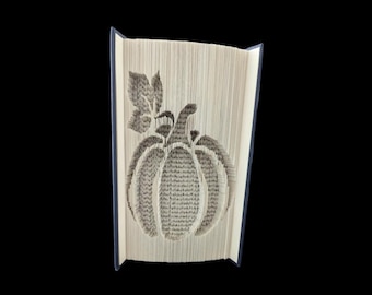 Pumpkin, Autumn, Fall, Book Folding Pattern, cut and fold,  includes free tutorial, 375 pages