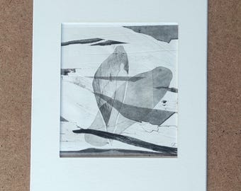 Grabado original, monotipia punta seca