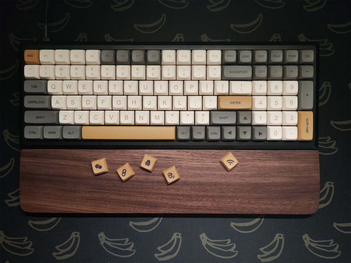 Retro Gray Keycaps Set Artisan Keycaps OEM XDA 64 68 84 87 Etsy