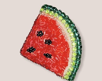 Watermelon Brooch | Handmade Brooch | Sparkling Brooch | Shiny Pin | Gift|Mother's Day Gift