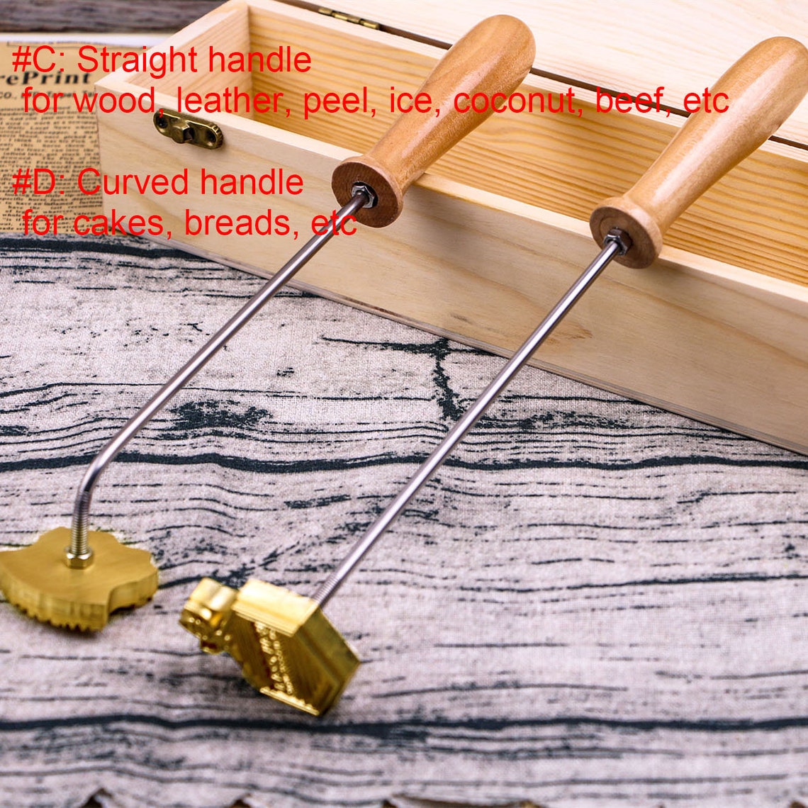 Leather Heat Stampleather Brandingwood Burning Stampcustom Etsy