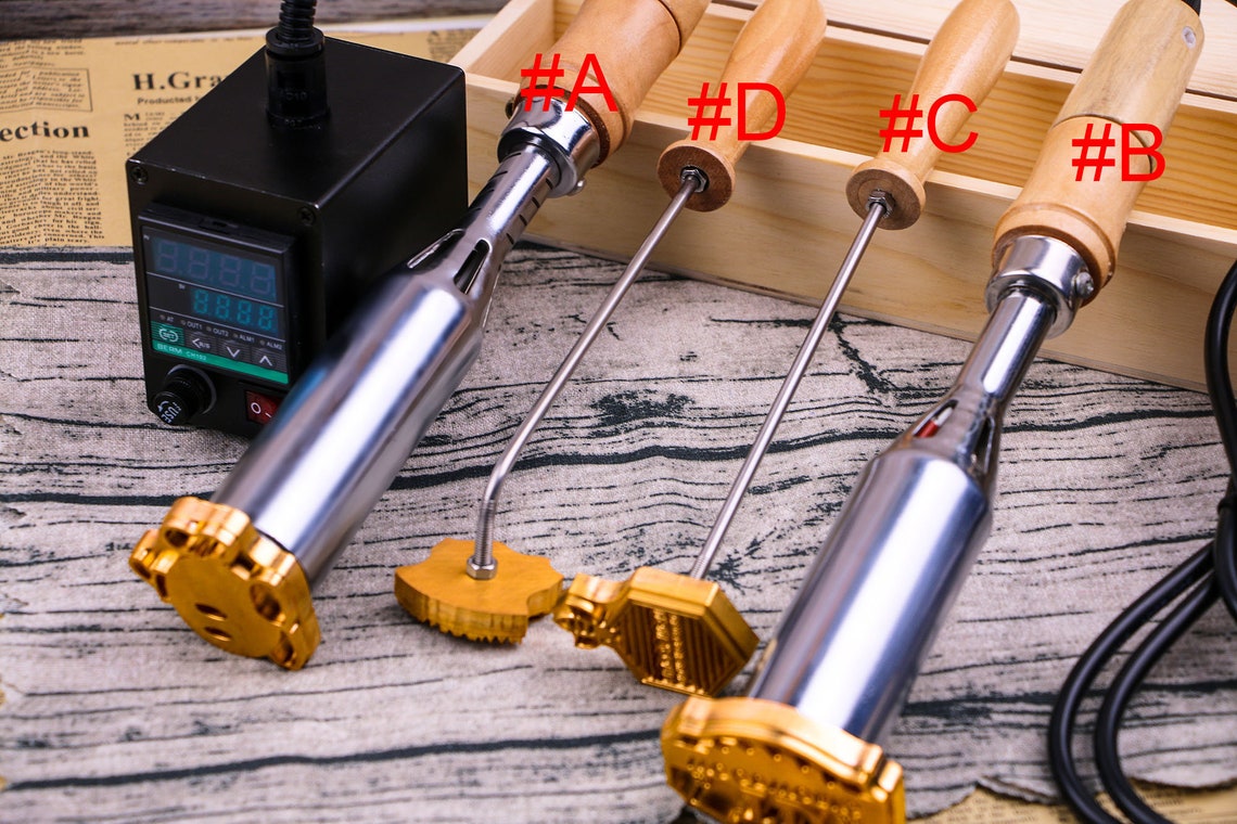 Leather Heat Stampleather Brandingwood Burning Stampcustom Etsy