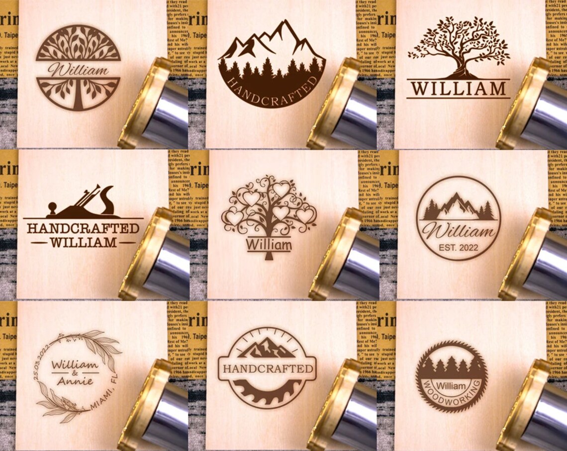 Custom Brand Iron Custom Logo Stamp Wood Branding Iron Etsy