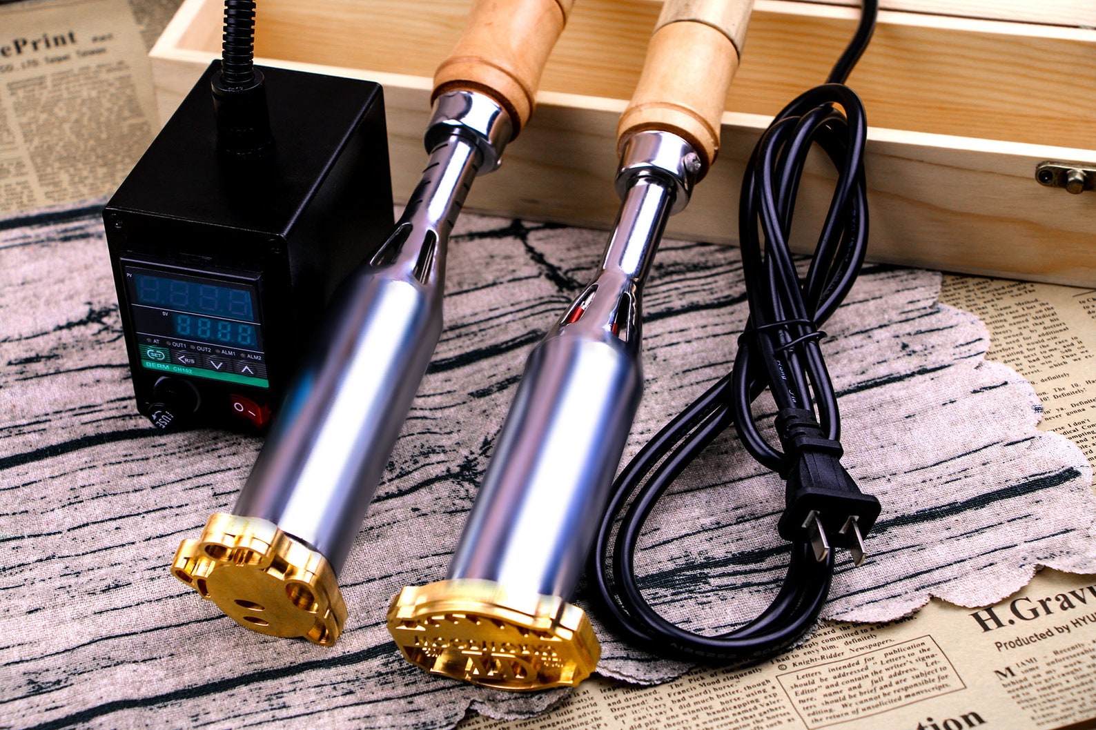 Leather Heat Stampleather Brandingwood Burning Stampcustom Etsy