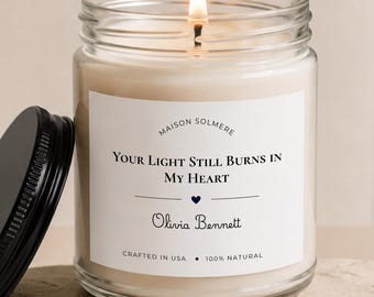 Personalized Stillborn Gift for Mom, Sympathy Candle for Bereaved Parents, Baby Loss Memorial, Bereavement Gift for Mother