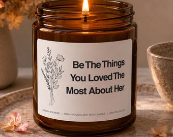 Bereaved Parent Gift, Bereaved Mother Memorial Candle, Suicide Loss Gift, Sympathy Gift for Grieving Mother, Remembrance of Daughter