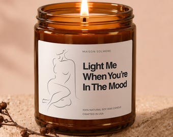 One Year Anniversary Gift for Boyfriend, 1st Year Anniversary Candle for Him, Romantic Gift for Her Decor