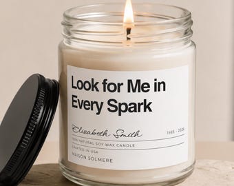 Personalized Bereaved Parent Gift, Bereaved Mother Candle, Suicide Loss Memorial Gift, Grief Support, Loss of Child Remembrance