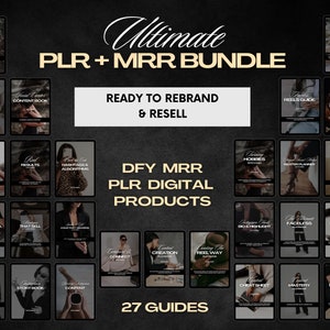 27 Done For You PLR Faceless Starter Kit Faceless Content Bank With MRR Faceless Digital Marketer MRR Guide  Master Resell Rights Products