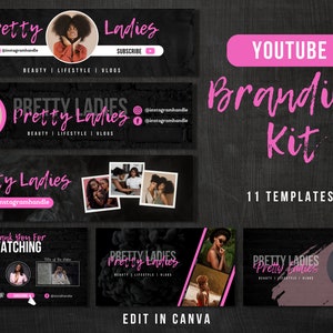 YouTube-brandingkit - DIY YouTube-sjablonen voor uw kanaal - YouTube-banners, miniaturen, intro, outro