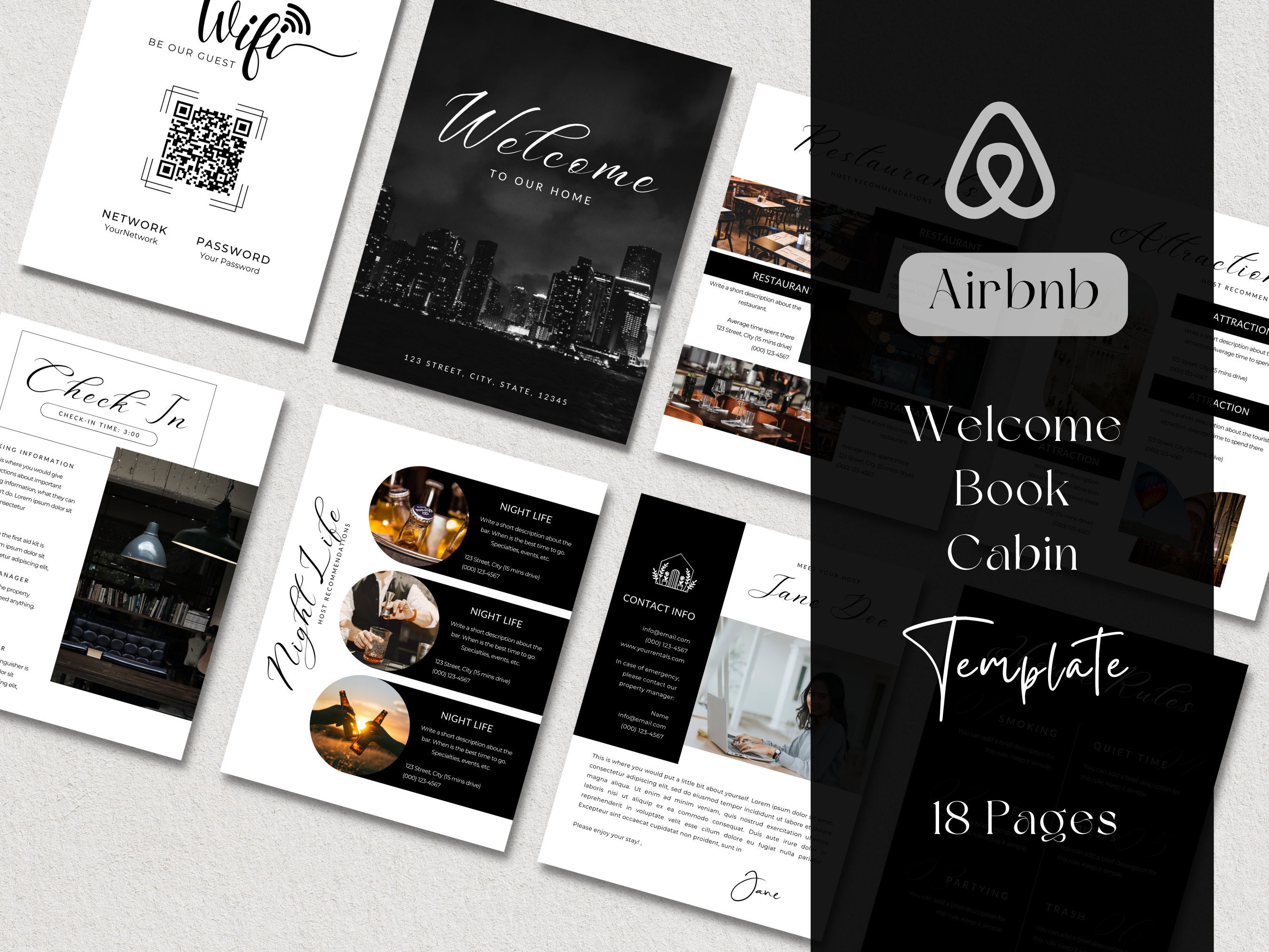 Airbnb Welcome Book Template Canva Vacation Rental Welcome Book Airbnb Welcome Book Template Canva Vacation Rental Welcome Book