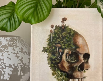 Skull Oil Painting