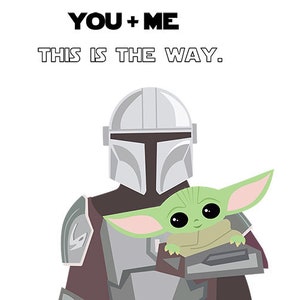Mandalorian Father Gift, Grogu Svg, Star Wars Svg, Father&#39;s Day Svg