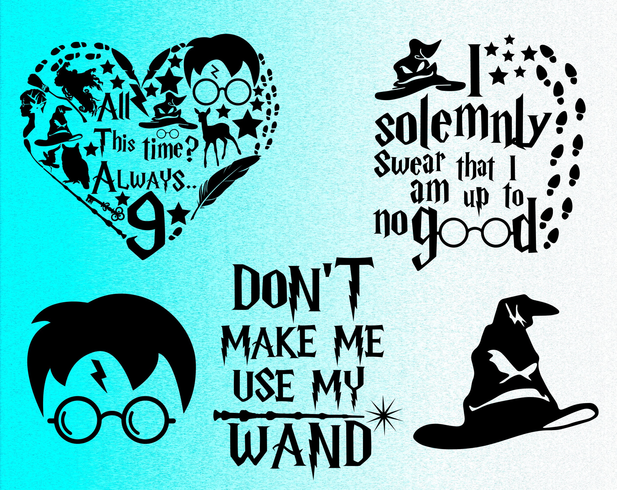 Harry Potter SVG Bundle Harry Potter Heart Solemnly Swear Up | Etsy