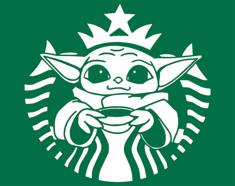 Baby Yoda Starbucks Svg Baby Yoda Chrismas Yoda Svg Baby Etsy Australia