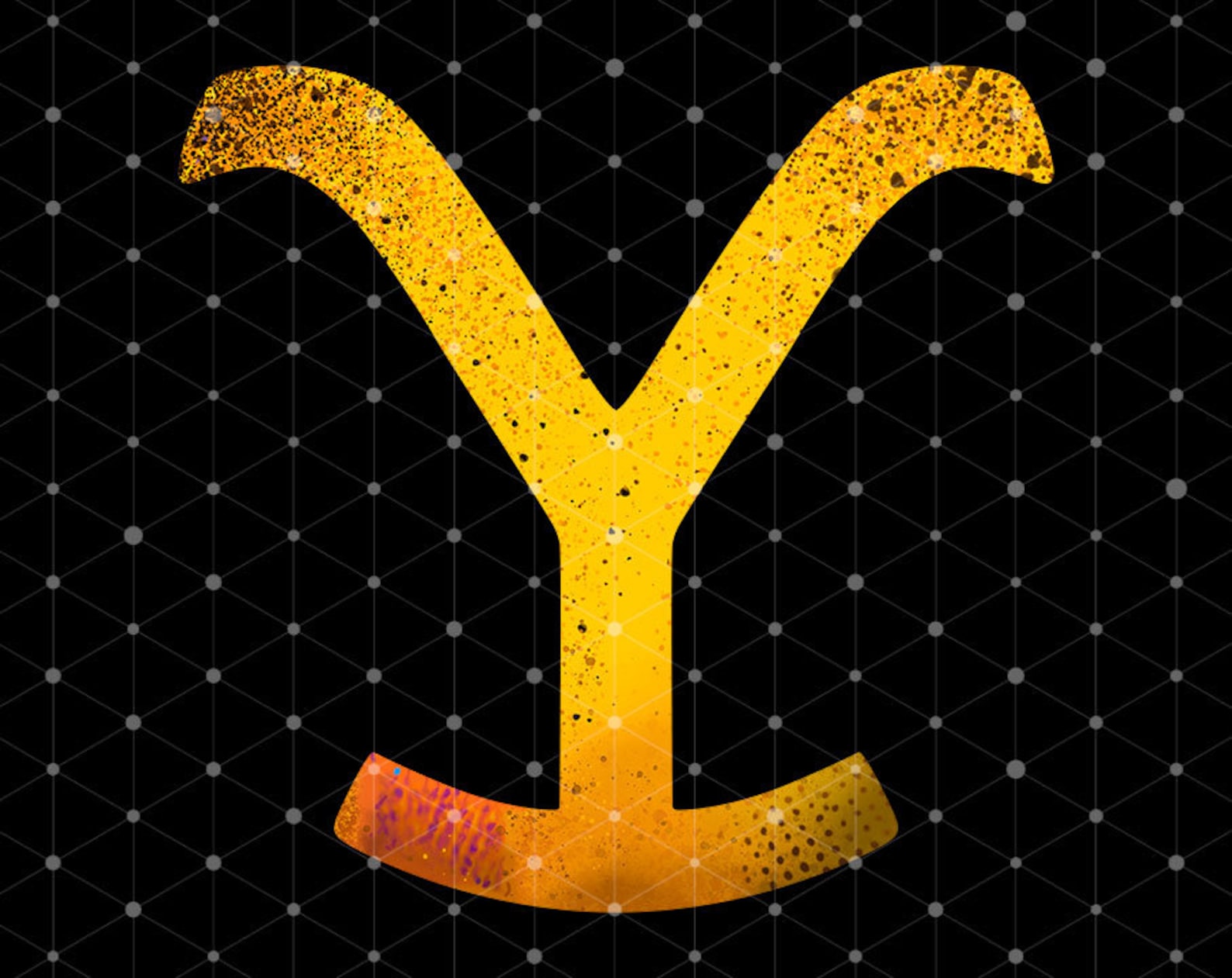 Yellowstone Y Logo Pattern Duttons Yellowstone Tv Show Etsy