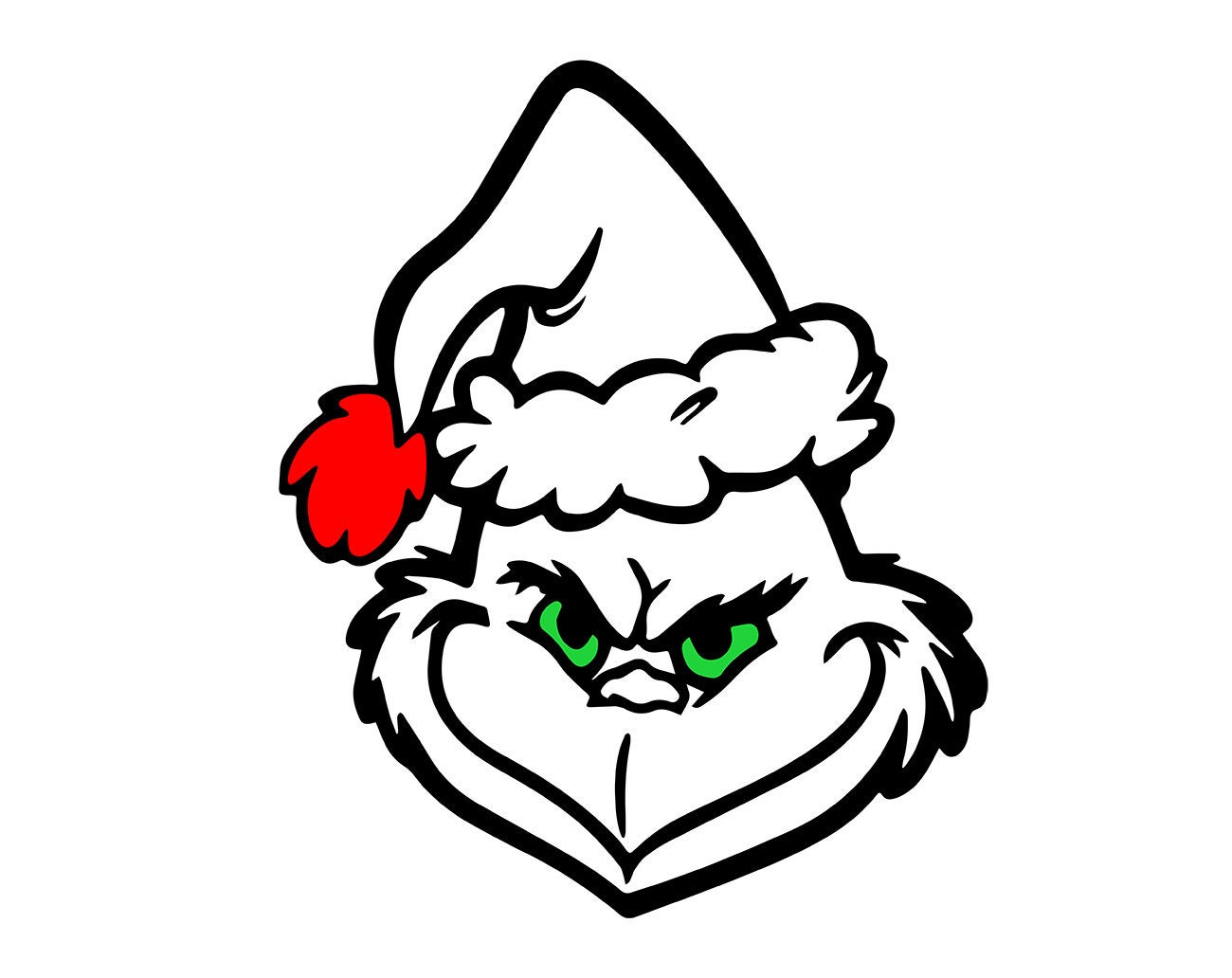 Grinch SVG Grinch Christmas Grinch Face - Etsy Australia