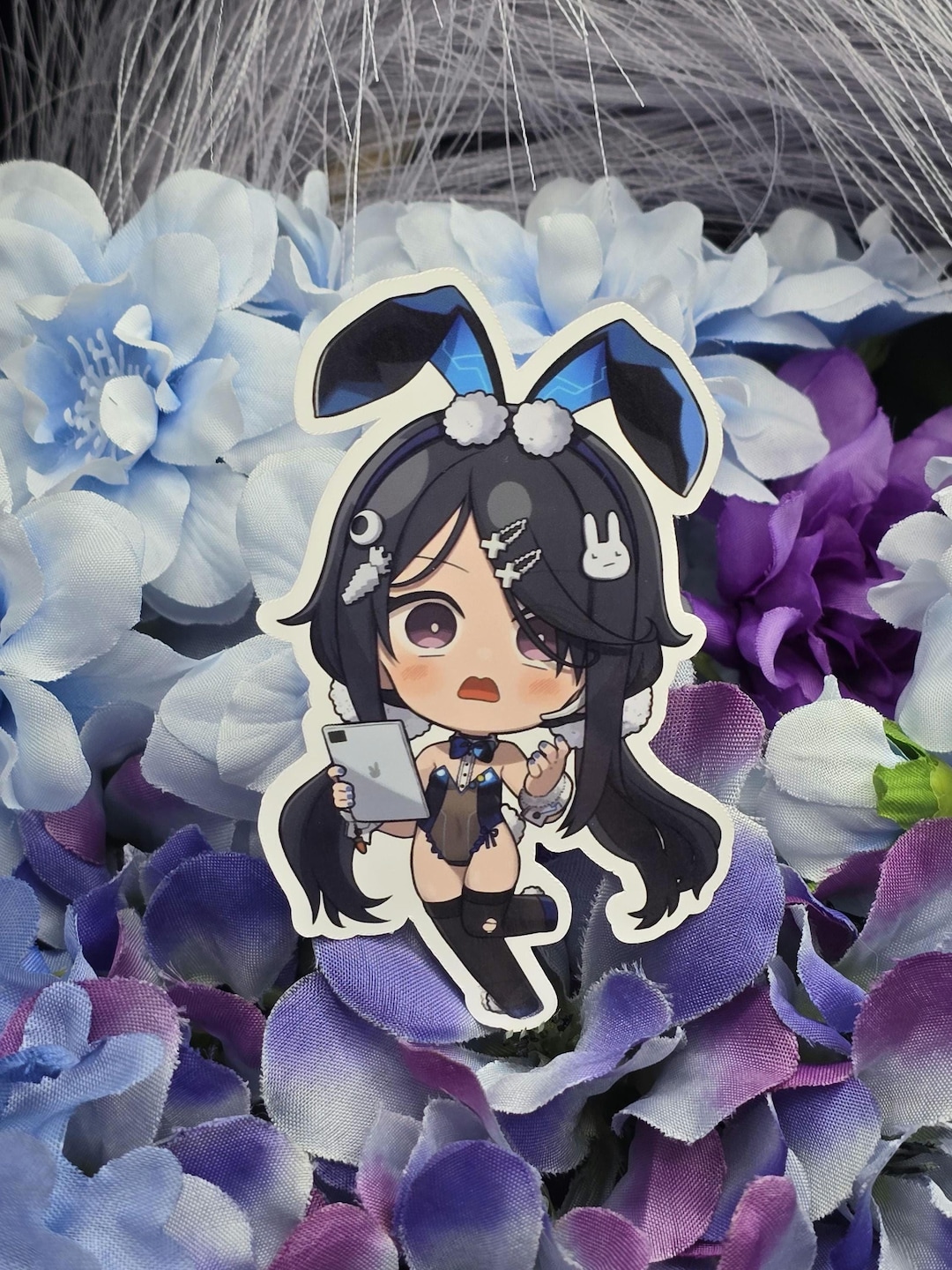 Exia Hacker Bunny Vinyl Sticker - Etsy