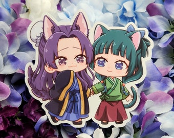 Maomao & Jinshi Chibi Vinyl Sticker